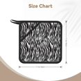 thumbnail image 2 of 2PCS Pot Holders for Kitchen - Heat Resistant Silicone Pot Holders with Hanging Loop, Zebra print Non Slip Oven Hot Pads, Potholders for Decor Baking Cooking Kitchen, 2 of 6