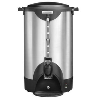 Zulay Commercial Coffee Urn - 100 Cup Fast Brew Stainless  Steel Hot Beverage Dispenser - BPA-Free Commercial Coffee Maker - Hot Water  Urn for Catering - Easy Two Way Dispensing 