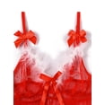 thumbnail image 6 of Gvmfive Women Lace Babydoll Sexy Christmas Lingerie G-string Underwear Sleepwear, 6 of 8