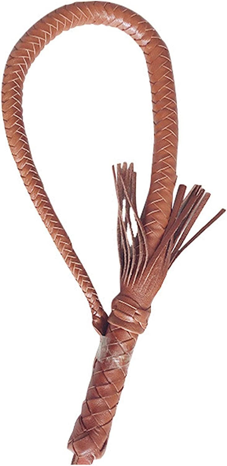 Horse Whip Riding Full Leather Woven Leather Whip Horse Whip Cowhide Weaving Whip Education