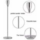 thumbnail image 2 of Silver Candle Holders Set of 3 for Taper Candles, Decorative Candlestick Holder for Wedding, Dinning, Party, Fits 3/4 inch Thick Candle&Led Candles (M, 2 of 4