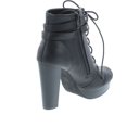 thumbnail image 5 of Top Moda Women's Cici-1 High Heel Lace Up Ankle Boots Platform Booties with Studs, 5 of 7