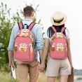 thumbnail image 6 of Lsque Cute Cat Pattern Canvas Daypack, Durable Backpack, High-quality Versatile Backpack,Vintage Compact Backpack-Medium, 6 of 6