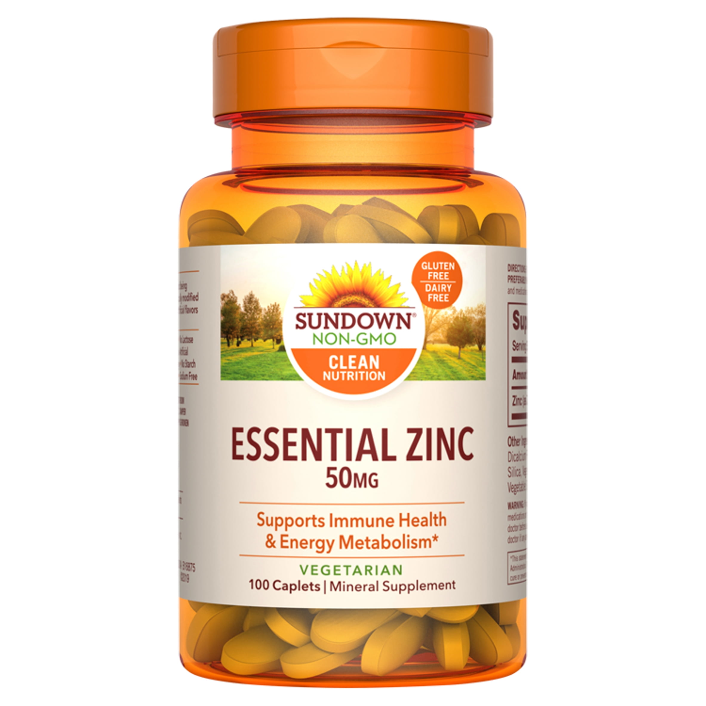 Sundown Zinc Gluconate 50 mg, 100 Caplets