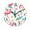 style-6, variant on Pink Flamingos And Tropical Leaves Time Decorative Wall Clocks Round Large Wall Watch Bedroom Home Decor 10 12 14 Inch