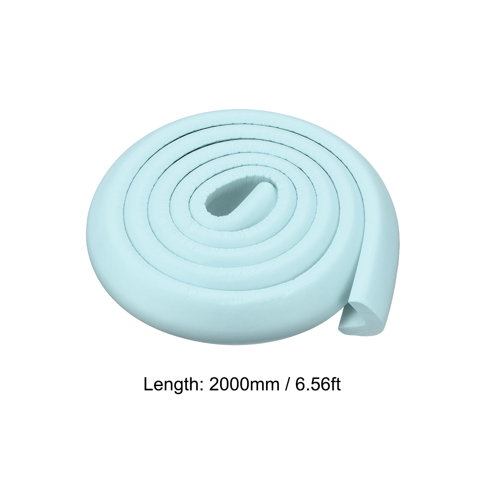Uxcell Corner Guards Protectors 6.56ft(2M), Pack Foam Bumper L Shape, Light Blue
