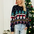 thumbnail image 5 of Herrnalise Women's Knitted Crop Tops Fashion Christmas Tree Sweater Pullover Snowman Thick Sweater Top Pullover Jumper Sweaters, 5 of 6