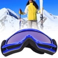 thumbnail image 2 of Gafas de seguridad antivaho de doble capa a prueba de viento para deportes al aire libre, gafas de esquí azules para niños, 2 of 8
