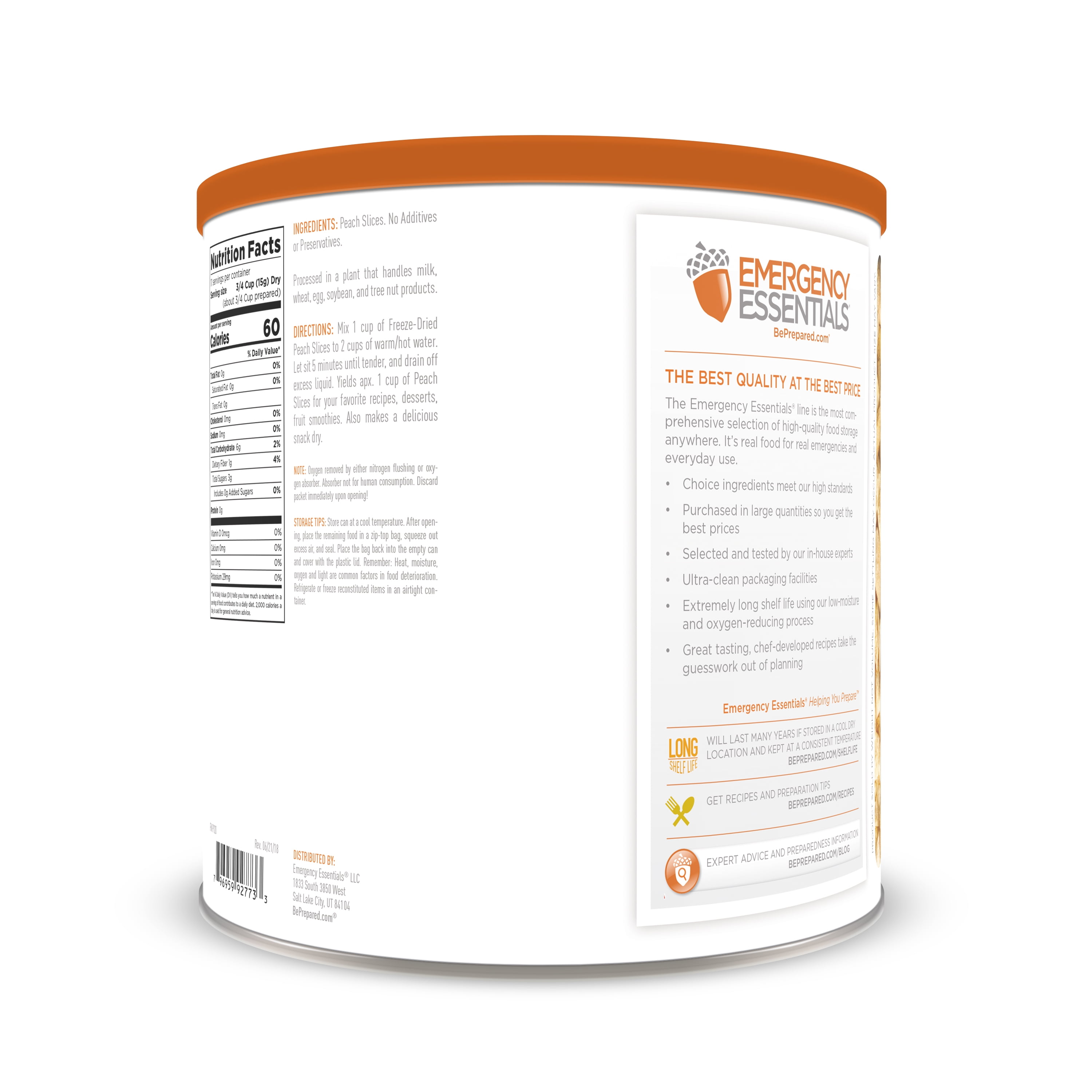Emergency Essentials Emregency Essentials Fd Peaches
