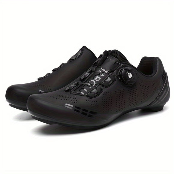 QJUHUNG Professional Men‘s Cycling Shoes - SPD Cleat Compatible Breathable Mountain Bike Sneakers for Racing & Outdoor Riding