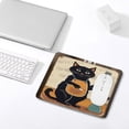 thumbnail image 4 of Funny Black Cat Print Mouse Pad, Black Cat Mouse Pad, Office Desk Accessories,Desk Decor, Rectangle Non-Slip Rubber, Stitched Edge,Funny Office Presents 8"x10", 4 of 8