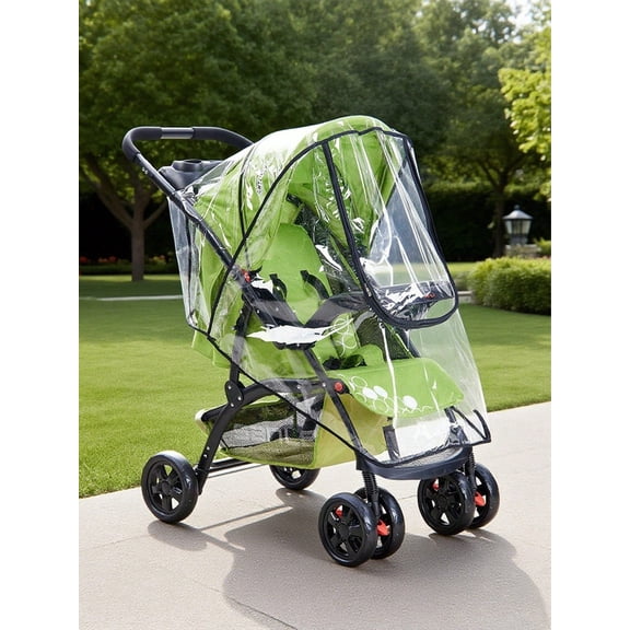 Stroller Rain Cover Stroller Rain Cover Stroller Windshield Windshield With Zipper Rain Cover Rain Cape Stroller Windshield Splash Protection Umbrella Car Rain Cover Weatherproof