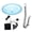 Blue, variant on Leatfisat Bird Bath Hanging Seed Feeder Garden Plate Hanging Tray For Wild Backyard Attracting Birds