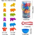 thumbnail image 5 of Counting Animals Matching Game with Sorting Cups, Color Classification and Sensory Training Preschool Educational Learning Toys Set Gift for Toddlers Kids Boys Girls Ages 3 4 5 6 + (Animal), 5 of 5