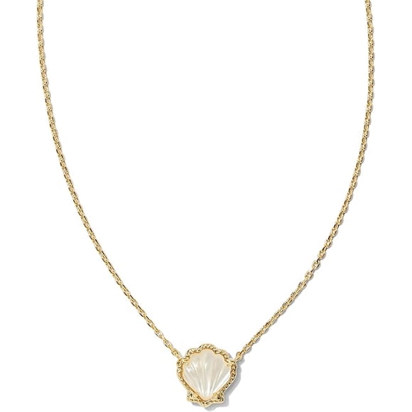 Kendra Scott Brynne Shell Short Pendant Necklace, Fashion Jewelry for Women