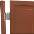 thumbnail image 6 of Swinging Doors Cafe Doors, Interior Solid Wood Swing Door with Metal Hinges, Cafe Saloon Doors, Bar Saloon Swinging Doors for Kitchen Stairs Bedroom Entrance Partition (Brown, 35.43" x 35.43"), 6 of 9