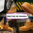 thumbnail image 7 of Steel Toe Boots for - Tan - 9.5W | Waterproof Work Boots for Women Steel Toe | Slip Resistant Work Shoes for Women | Lightweight Nubuck Leather for Comfort and Style, 7 of 7