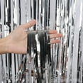 thumbnail image 3 of LQQBOX 3 PCS Silver Wedding Party Tinsel Foil Fringe Curtains Engagement Anniversary Birthday Baby Shower Happy New Year Christmas Retirement Graduation Event Celebration Party, 3 of 7