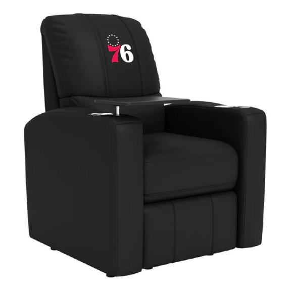 DreamSeat Stealth Power Plus Recliner with Philadelphia 76ers Secondary in Black
