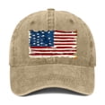 thumbnail image 3 of Gkeoshab 250 Anniversary Usa Hat USA Flag Baseball Cap For Men Women Vintage Striped Bhutanese America Flag Snapback Hat Baseball Cap Beach Hat Cowboy Hat Bucket Hat, 3 of 3