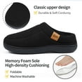thumbnail image 4 of Ecetana Men's Moccasin Slippers Comfy Soft Slip-on Memory Foam Indoor House Shoes, 4 of 7