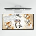 thumbnail image 4 of Happy Anniversary Exotic Shorthair Celebrates Wedding Love Family Party Desk Mat Full Keyboard Mouse Pad Cat Lover Kitten Owner Gifts Large Mousepad - 01015, 4 of 5