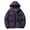 Purple, variant on IYTR Mens Puffer Jacket Hooded Zip Up Jacket Long Sleeve Warm Padded Down Jacket Windproof Insulated Outerwear (Black,M)