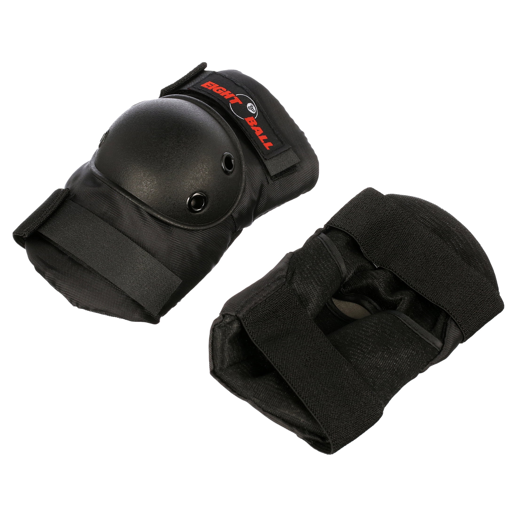 Eight Ball Black Pads, for Bike, Skate, and Scooter, Adult 14+
