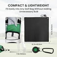 thumbnail image 2 of Golf Towels for Golf Bags 15.7''X15.7'' with Strong Magnetic Retractable Carabiner, Microfiber Waffle Pattern Towel Lightweight Absorbent Set Gifts for Women Men, 2 of 7