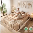 thumbnail image 6 of Patbrela 16" Queen Air Mattress with Built-in Pump & Light, 4000mAh Rechargeable Wireless Pump, Up to 10H Light Runtime, Quick Inflation & Deflation, Inflatable Mattress for Camping, Travel & Guests, 6 of 10
