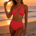 thumbnail image 2 of HAPIMO Women's Bikini Set Swimming Use Stylish Design For Leisure Time Easy To Care For Daily Use Style Red S, 2 of 8