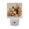 thumbnail image 2 of LED Sensor Night Light Auto On/Off Dusk to Dawn Lamp for Bedroom Hallway Cute Squirrel with Acorns 2 Pack, 2 of 7