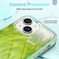 thumbnail image 6 of Case for iPhone 14 Plus, Luxury Gradient Marble Color Case with Built-in Screen Protector Front Cover Wireless Charging Protective Girls Women Phone Case for iPhone 14 Plus, Green, 6 of 8