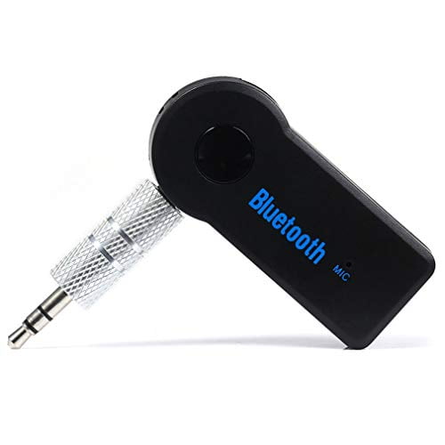 Universal Small Size Hands-Free Wireless 3.5mm Jack Aux Audio Receiver Adapter Music Receiver MP3 Player Car Kit black