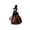 B, variant on Halloween Witch Apron, Broomstick Ornament, Spooky Kitchen Costume for Party Decoration, Funny Cooking Apron for Women, House Hostess Gift with Pocket​, Brown