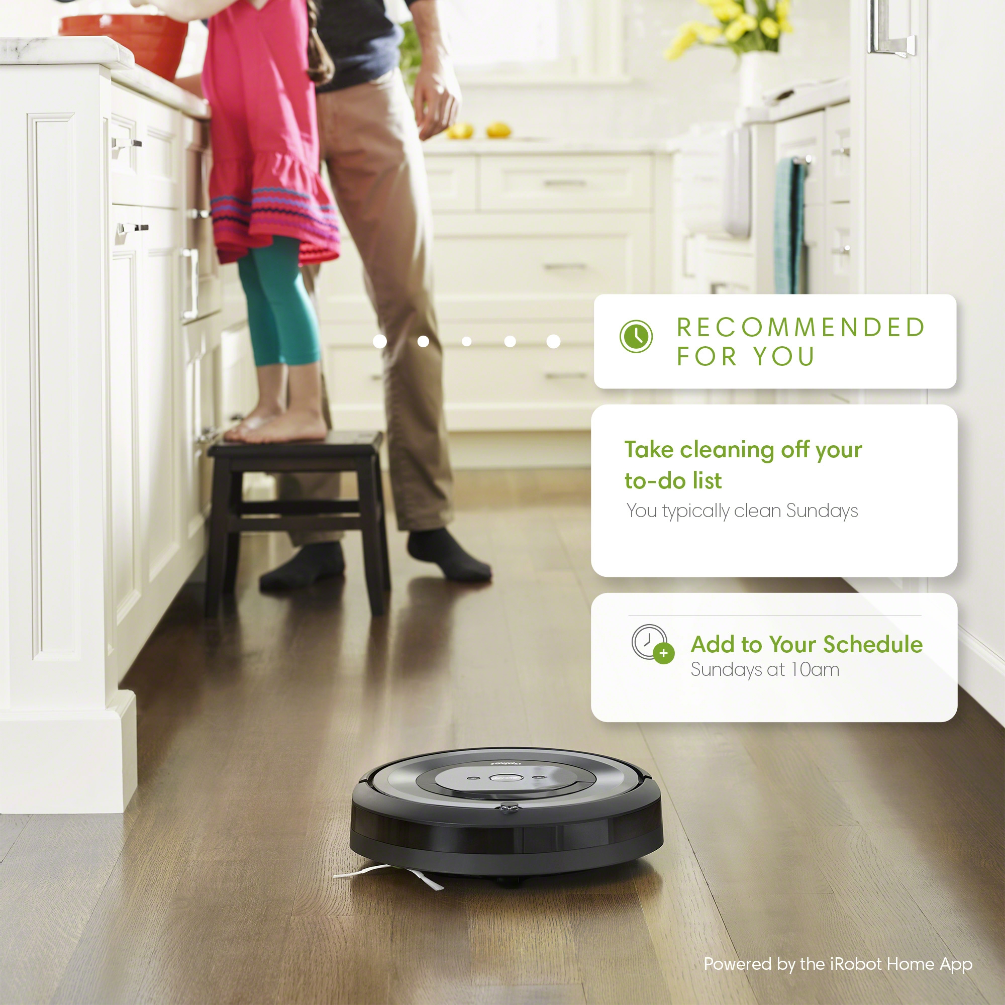 iRobot Roomba e6 (6134) Wi-Fi Connected Robot Vacuum - Wi-Fi Connected, Works with Google, Ideal for Pet Hair, Carpets, Hard, Self-Charging Robotic Vacuum - image 5 of 15