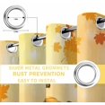 thumbnail image 4 of Fsddascl Orange Pumpkin Blackout Curtains for Bedroom/Living Room, Thermal Insulated Kitchen Curtains, Fall Maple Leaves Ombre Thanksgiving Grommet Darkening Window Treatment Drapes 52"x72"x2, 4 of 6