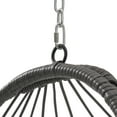 thumbnail image 7 of Royard Oaktree Hanging Egg Chair, Indoor/Outdoor Wicker Swing Chairs with Cushion Headrest, Basket Hammock Chairs with Hanging Kit Chain for Bedroom Balcony, Without Stand, Gray+Khaki, 7 of 7