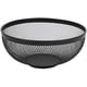 thumbnail image 1 of Laklulu JHY DESIGN Cesta de frutas de malla metálica de 10,5 pulgadas de diámetro, cuenco grande para dulces, cuenco decorativo redondo negro grande para cocina, encimera, hogar (negro), 1 of 4