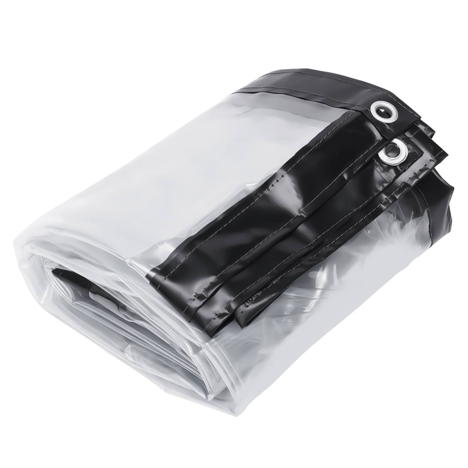 Clear Vinyl Tarp for Patio, Outdoor Clear Tarp Curtain, PVC Outdoor Clear Tarp for Porch Screens, Deck Covers, Patio Enclosures