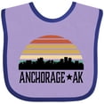 thumbnail image 3 of Inktastic Anchorage Alaska Skyline Boys or Girls Baby Bib, 3 of 4