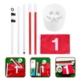 thumbnail image 3 of GOOHOCHY 1 juego de asta de bandera portátil resistente para practicar golf, para jugar, 3 of 8