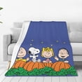 thumbnail image 2 of Manta de felpa de Charlie Brown de Peanuts It's The Great Pumpkin, manta de franela para estudiantes, colcha súper suave para sofá, regalo, 2 of 5