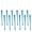 C, variant on Christmas Icicle Ornaments, 12 Pack Clear Crystal Hanging Tree Decorations, Shatterproof Winter Party Supplies, 6.5 in