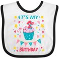 thumbnail image 3 of Inktastic Colorful Cupcake and Confetti Girls 2nd Birthday Boys or Girls Baby Bib, 3 of 4