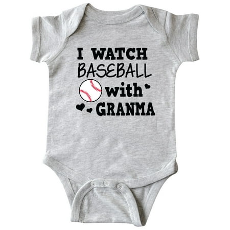 

Inktastic I Watch Baseball with My Granma Gift Baby Boy or Baby Girl Bodysuit