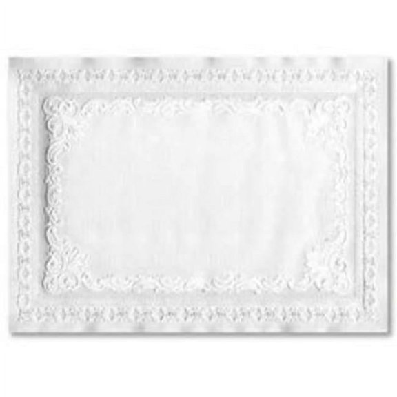 Lagasse B567377 Hoffmaster HFM601SE1014 - Classic Embossed Placemats - White