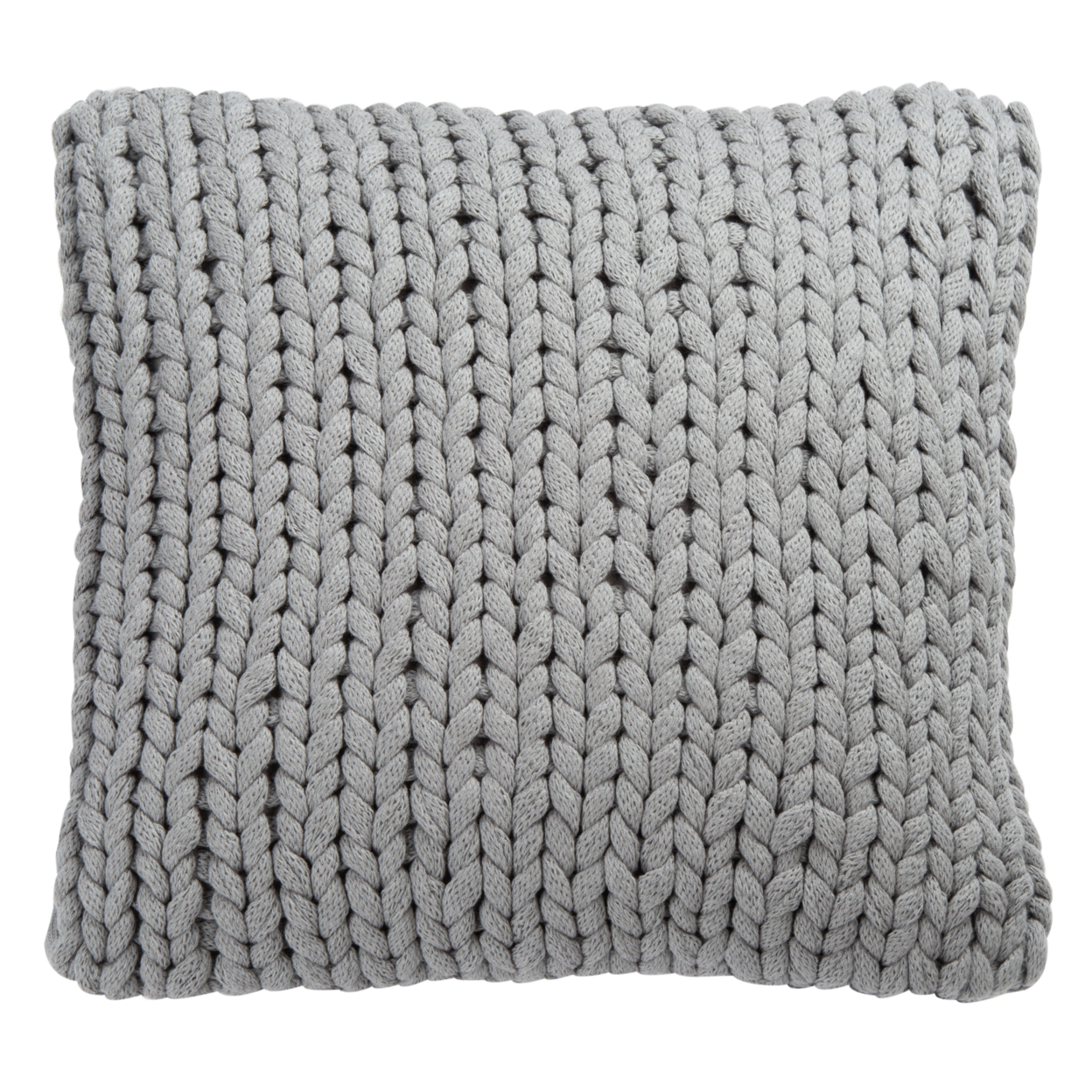 SAFAVIEH Adalina Solid Knitted Accent Pillow, 20" x 20", Grey - image 2 of 3