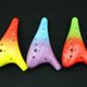 thumbnail image 3 of 12 agujeros mezclados estilo colorido Ocarina forma elegante cerámica Ocarina en Alto C, cielo estrellado-rojo granate Feliz Sencillez, 3 of 5