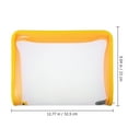 thumbnail image 6 of 1 Pc A4 Transparent Zipper File Bag Office Document Organizer Folder, 6 of 8